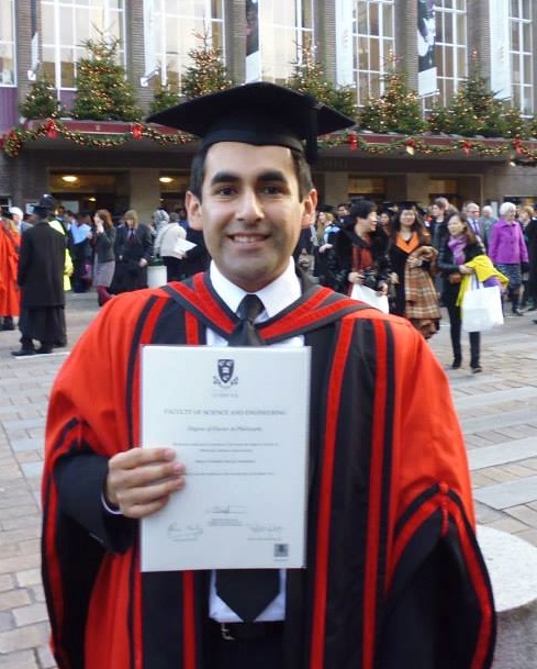 Liverpool PhD Mat Garcia at graduation