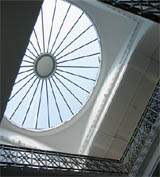 skylight at the top of the Ashton stairwell