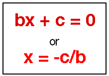 LINEAR EQUATION EXPRESSION